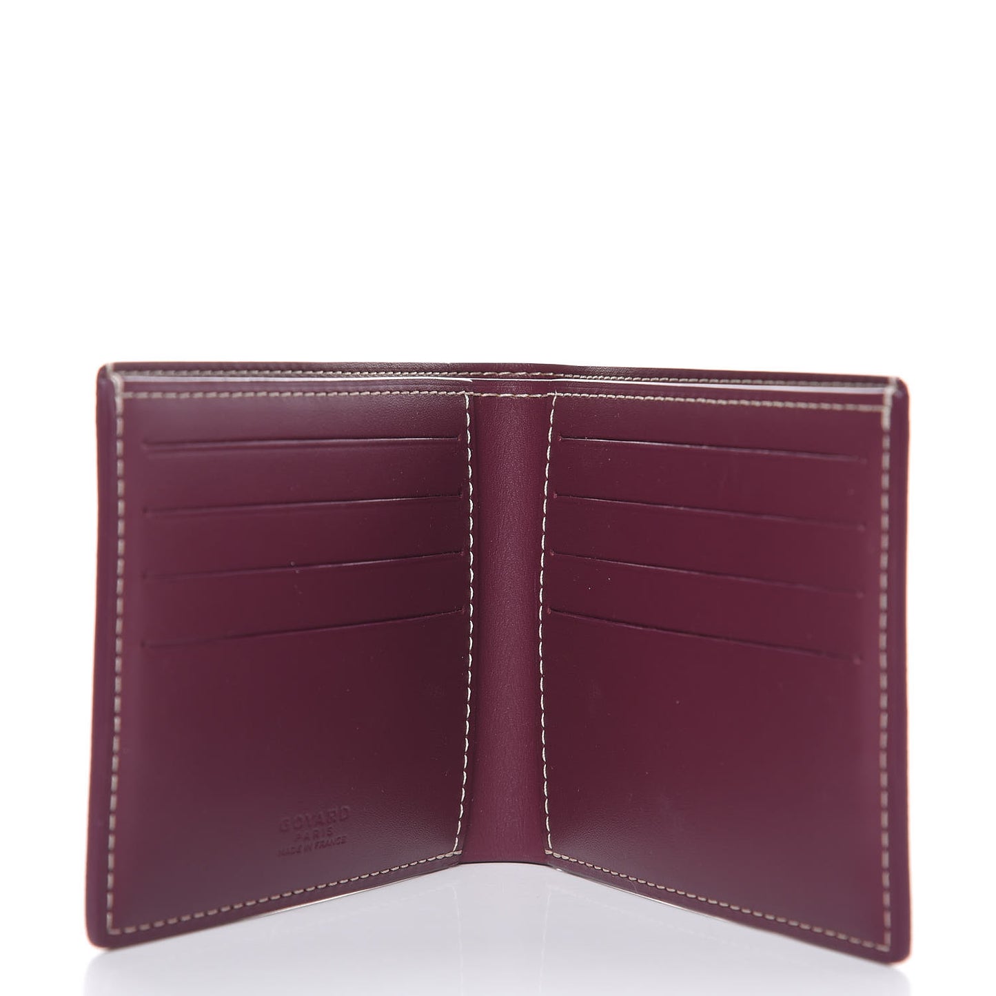 Goyardine Bi-Fold Victoire PM Wallet Burgundy