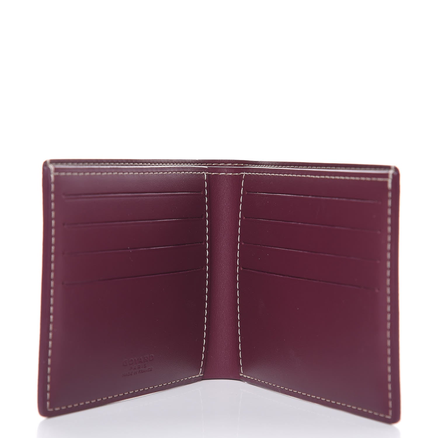 Goyard Goyardine Bi-Fold Victoire PM Wallet Burgundy 5 of 6