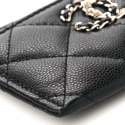 Chanel Caviar Quilted French New Wave Card Holder Black 10 of 12