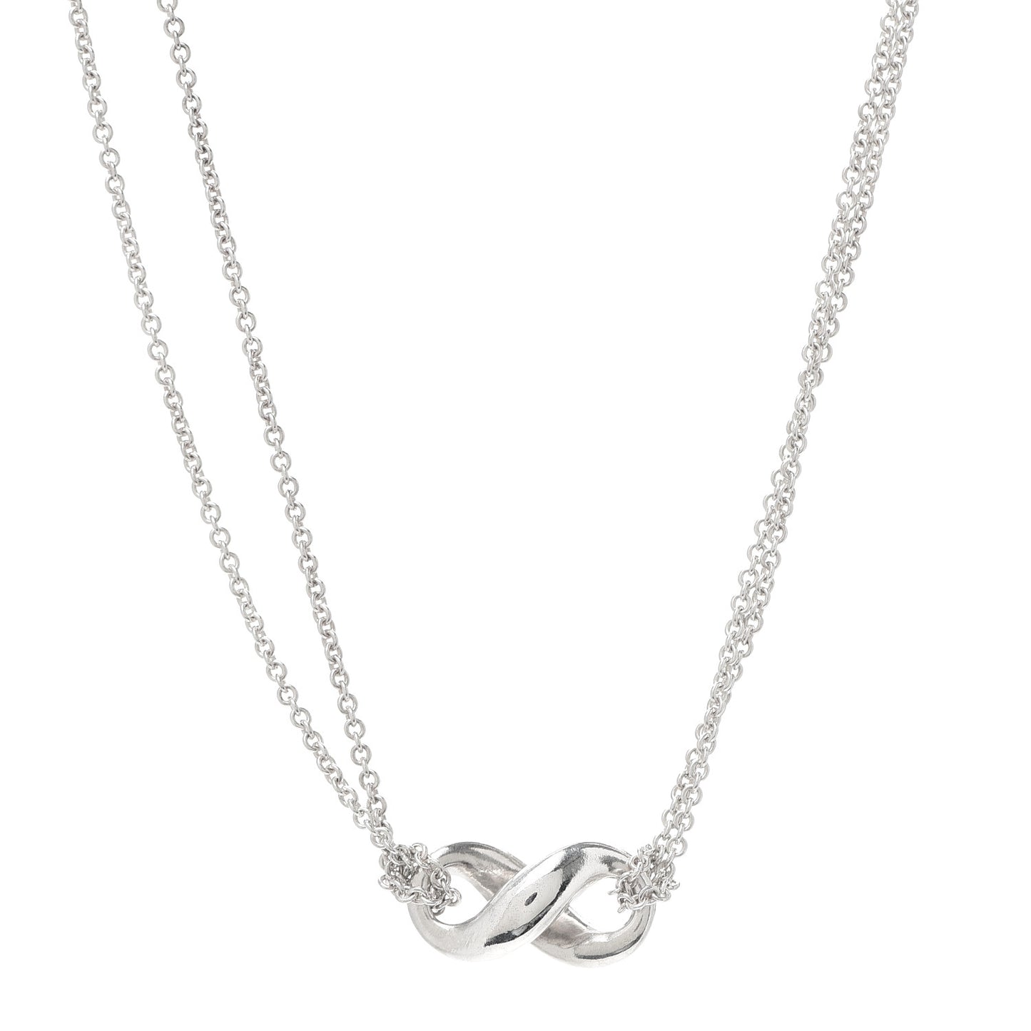 Sterling Silver Figure 8 Pendant Necklace