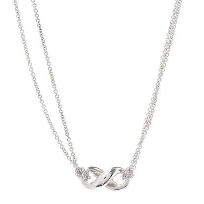 Tiffany Sterling Silver Figure 8 Pendant Necklace 1 of 6
