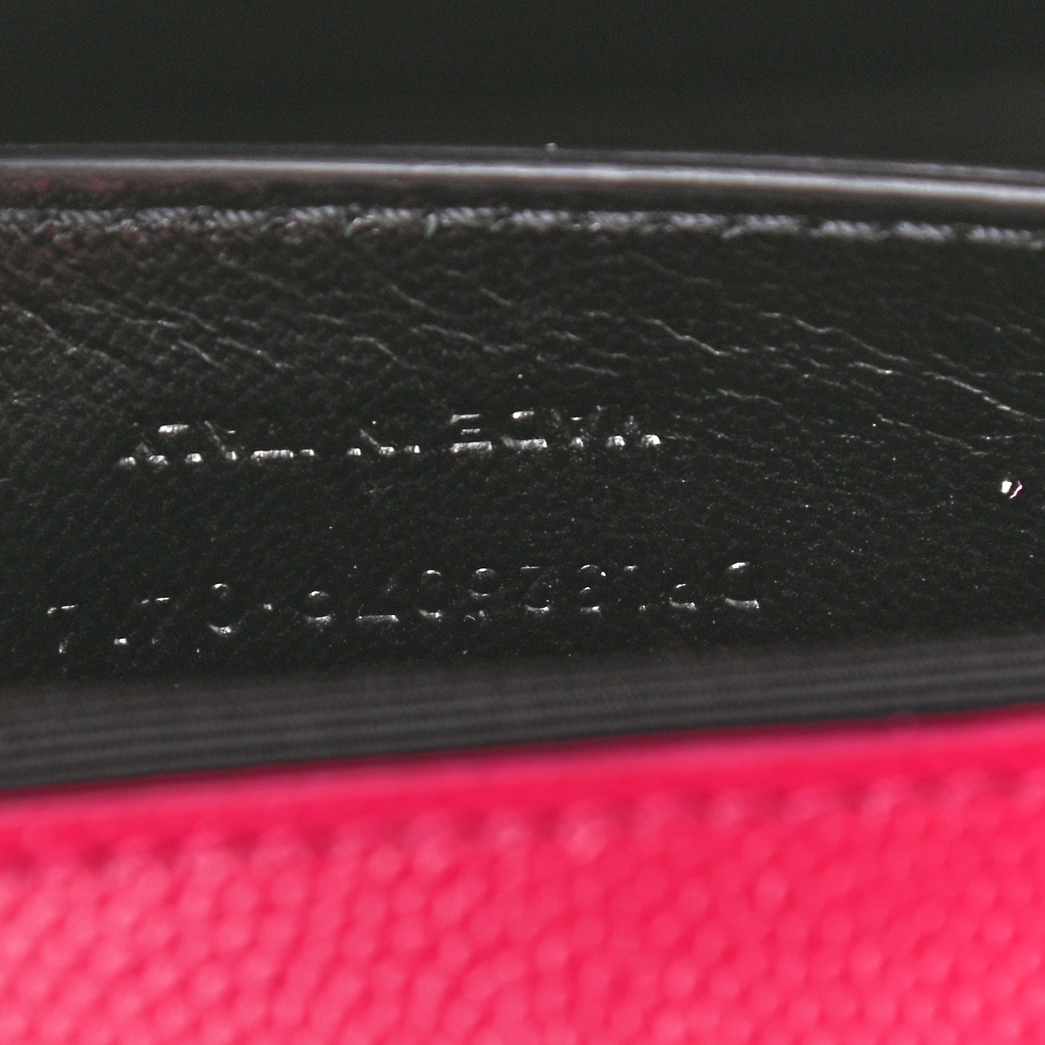 Saint Laurent Calfskin Classic Monogram Cassandre Clutch Lipstick Fuchsia 6 of 10