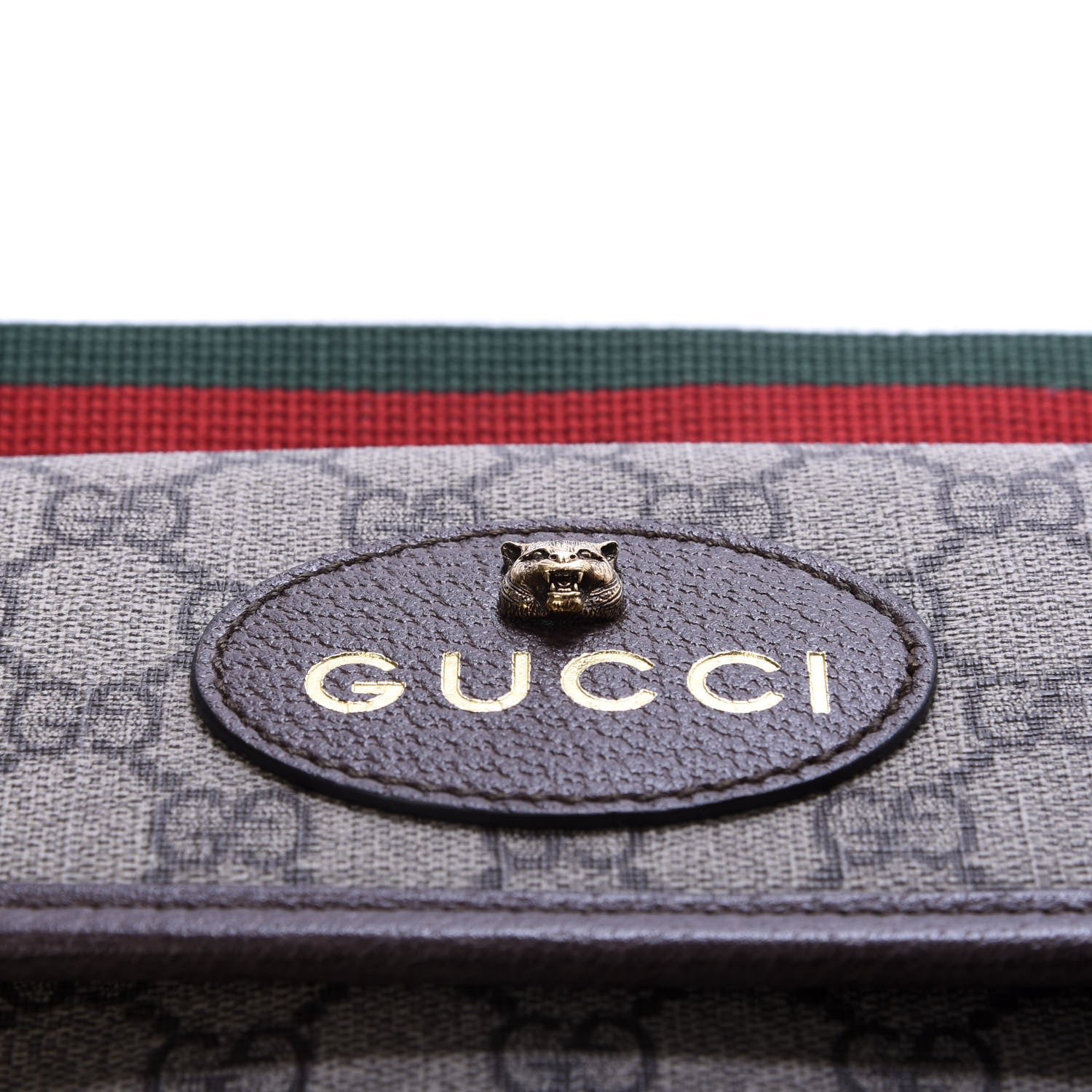 Gucci GG Supreme Monogram Neo Vintage Web Belt Bag Brown 10 of 11
