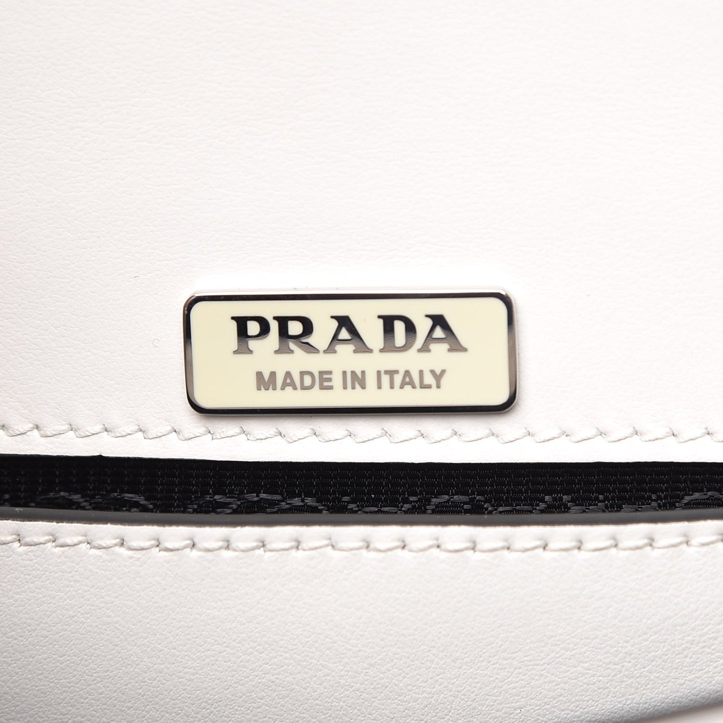 City Calf Whip Stitch Fringe Saddle Bag White