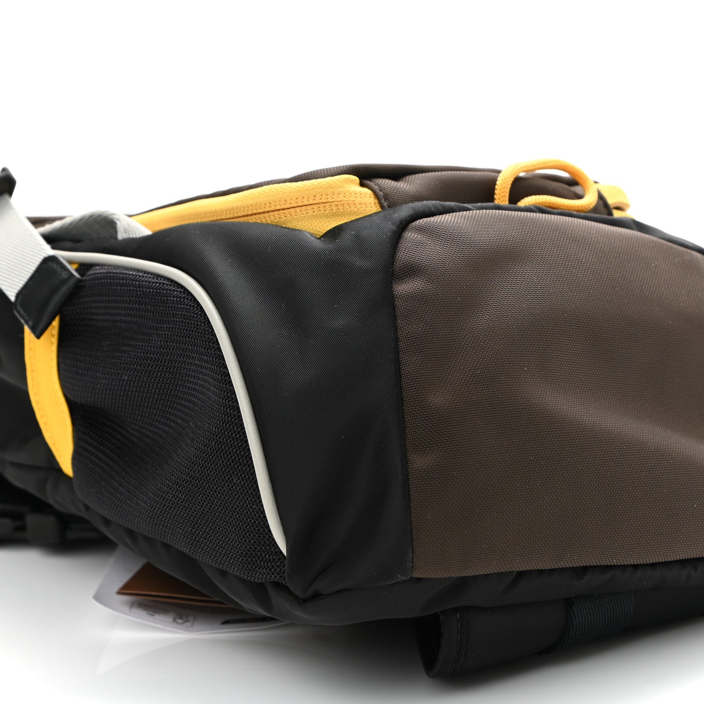 Nylon Medium Leo Sling Bag Black Yellow Grey