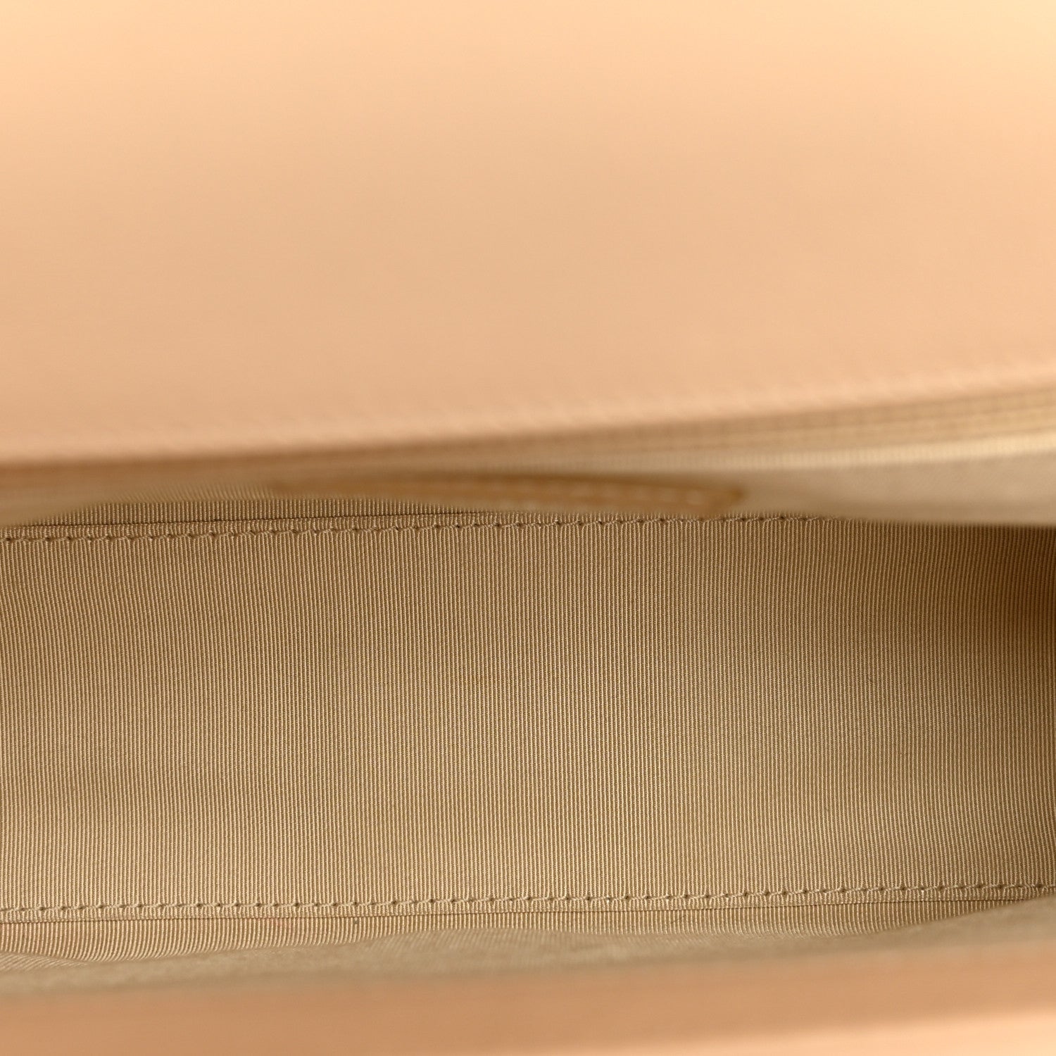 Chanel Grained Calfskin Quilted Medium Label Click Flap Bag Beige 4 of 10