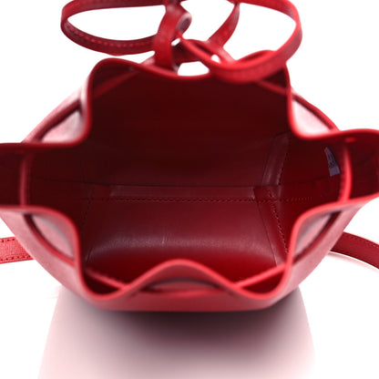 Mansur Gavriel Saffiano Mini Bucket Bag Flamma 4 of 9