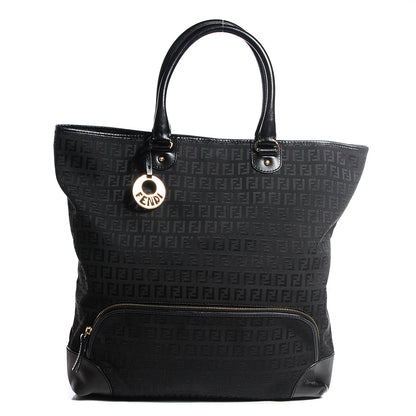 Fendi Zucchino Cuoio Chef Shopping Tote Black 1 of 9