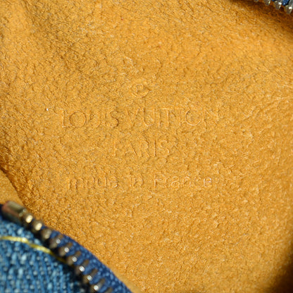 Louis Vuitton Monogram Denim Pochette Speedy PM Key Holder Blue 7 of 7
