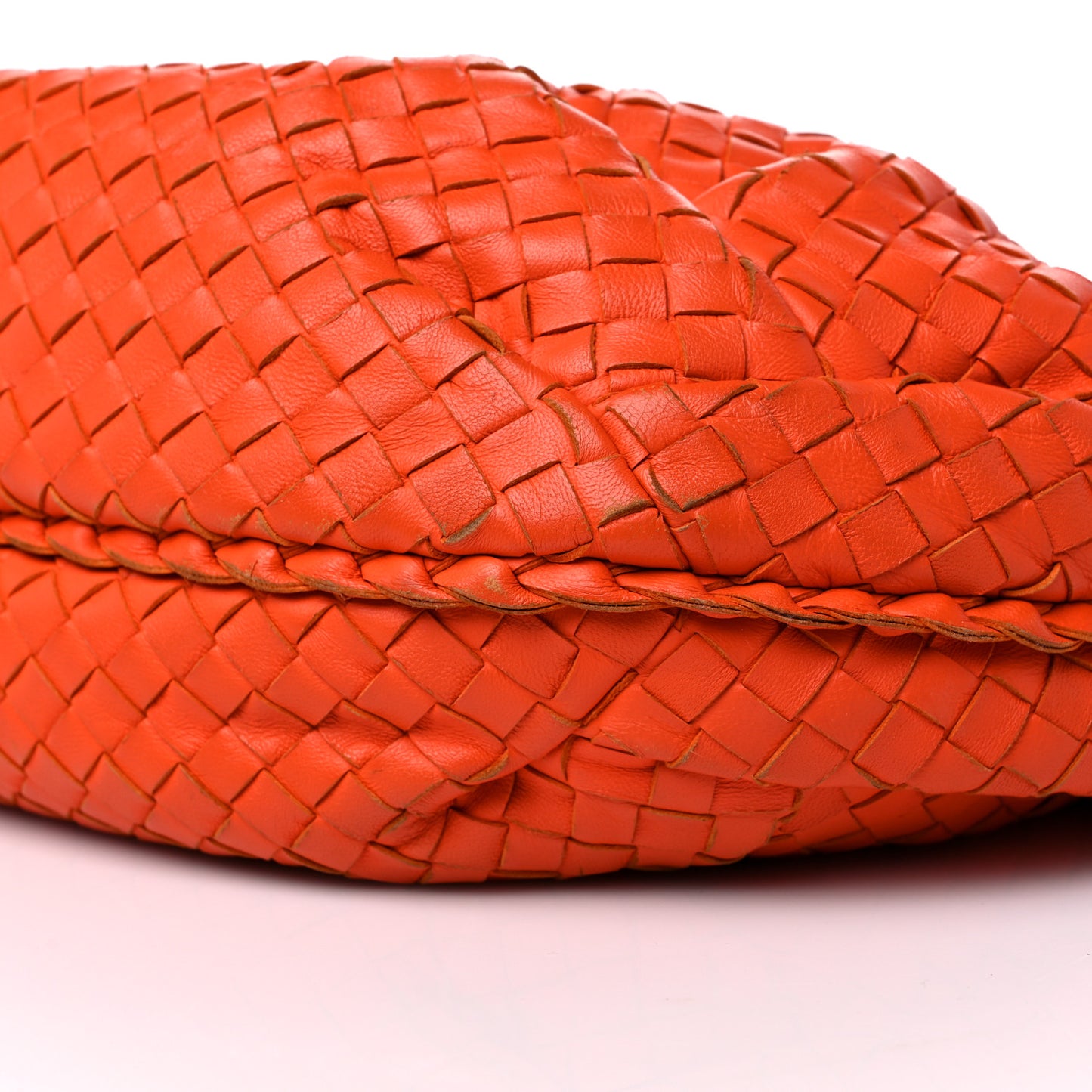 Nappa Intrecciato Medium Belly Veneta Hobo Orange