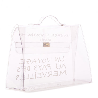 Hermes Vinyl Souvenir De L'Exposition Kelly Transparent 2 of 6