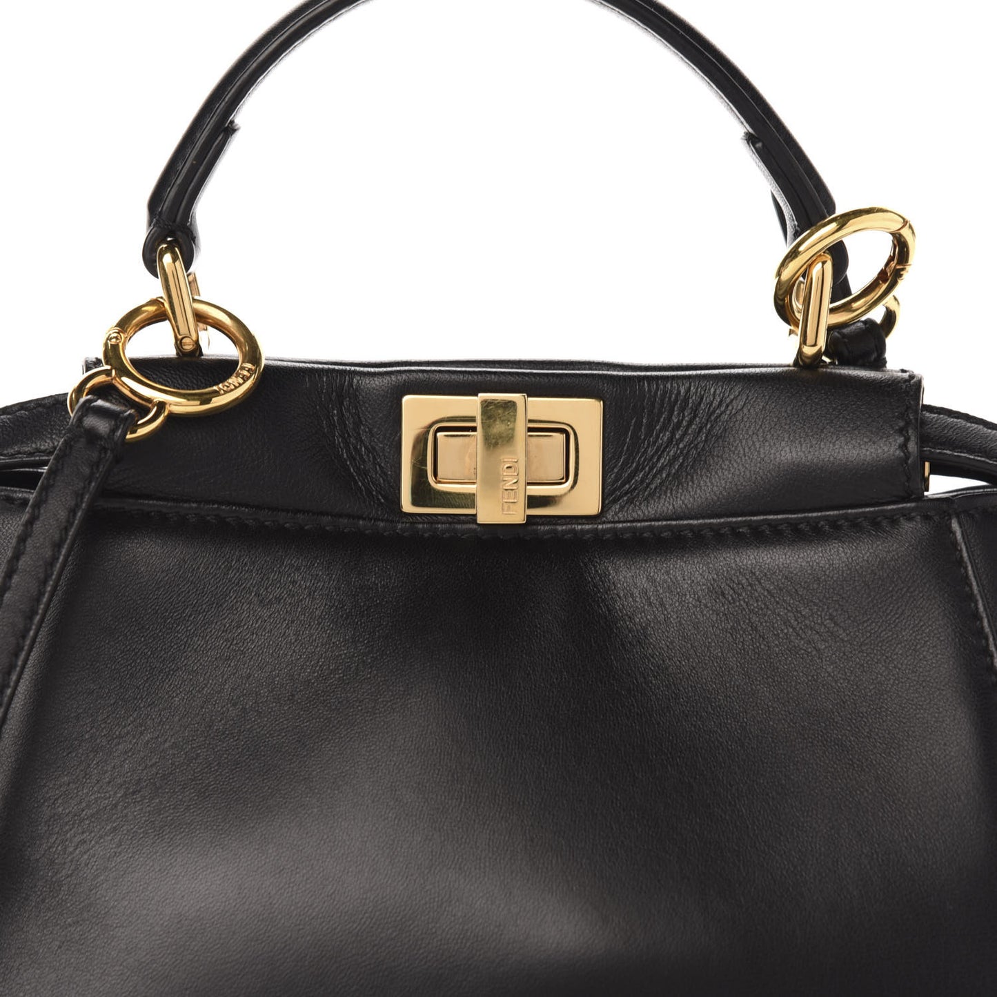 Nappa Mini Peekaboo Iconic Satchel Black