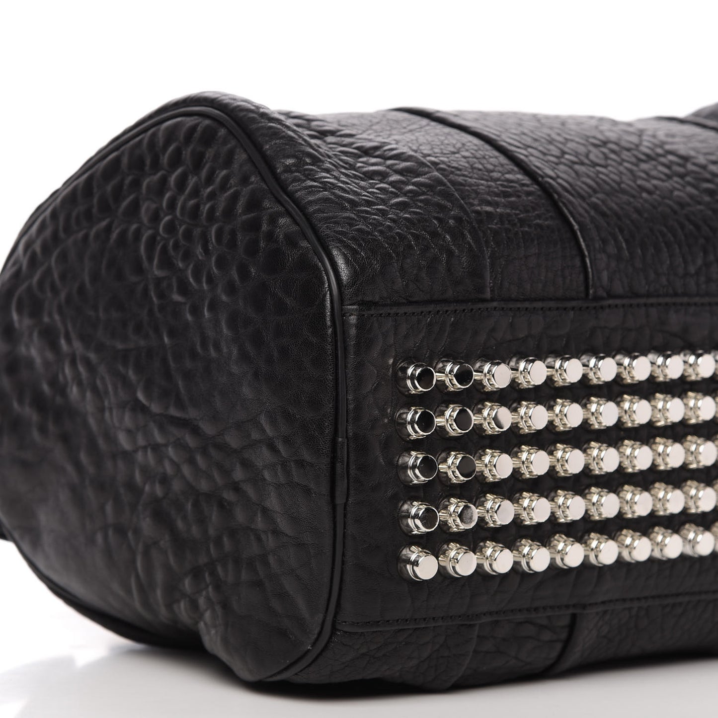 Pebbled Lambskin Rocco Black Nickel Hardware
