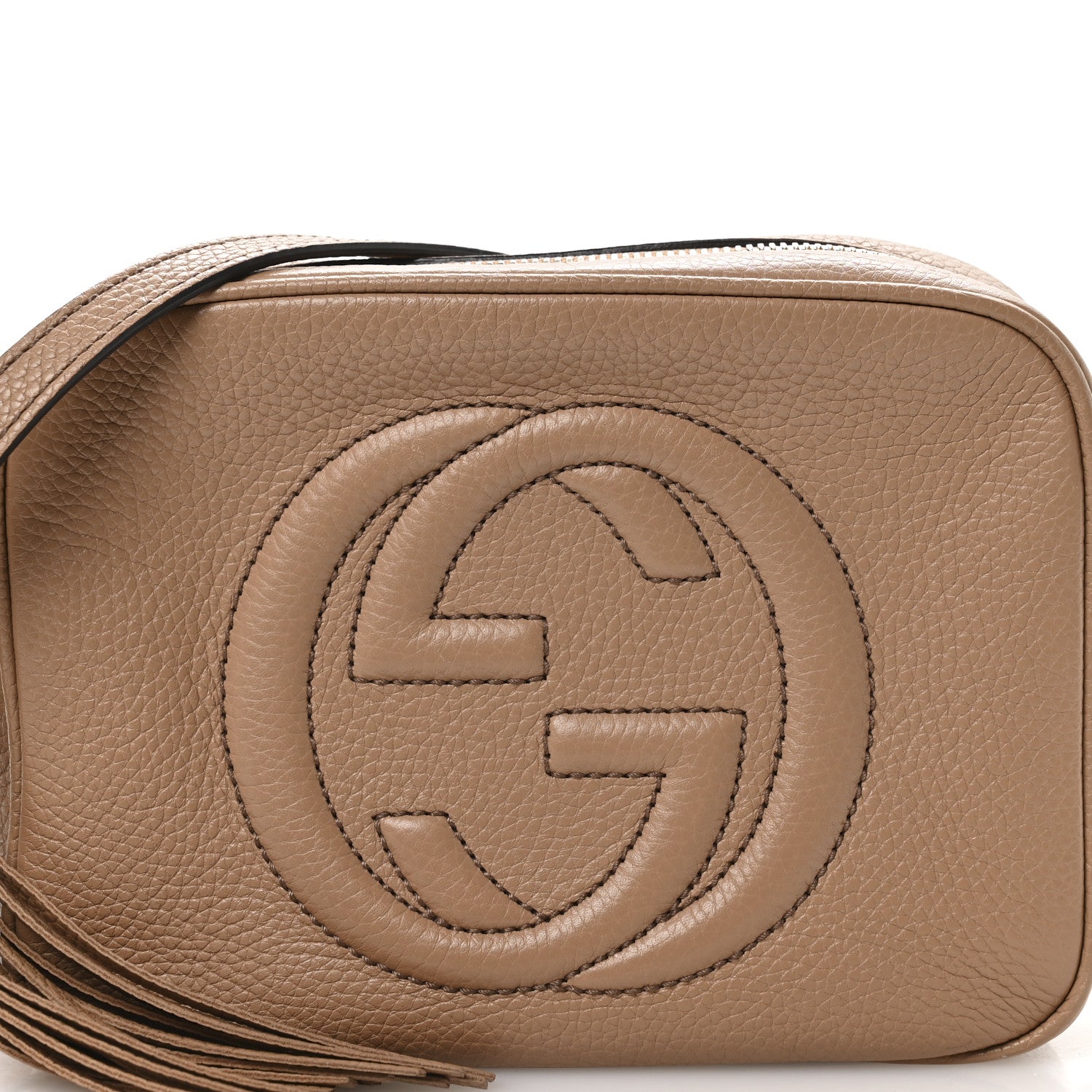 Gucci Pebbled Calfskin Small Soho Disco Bag Rose Beige 8 of 11