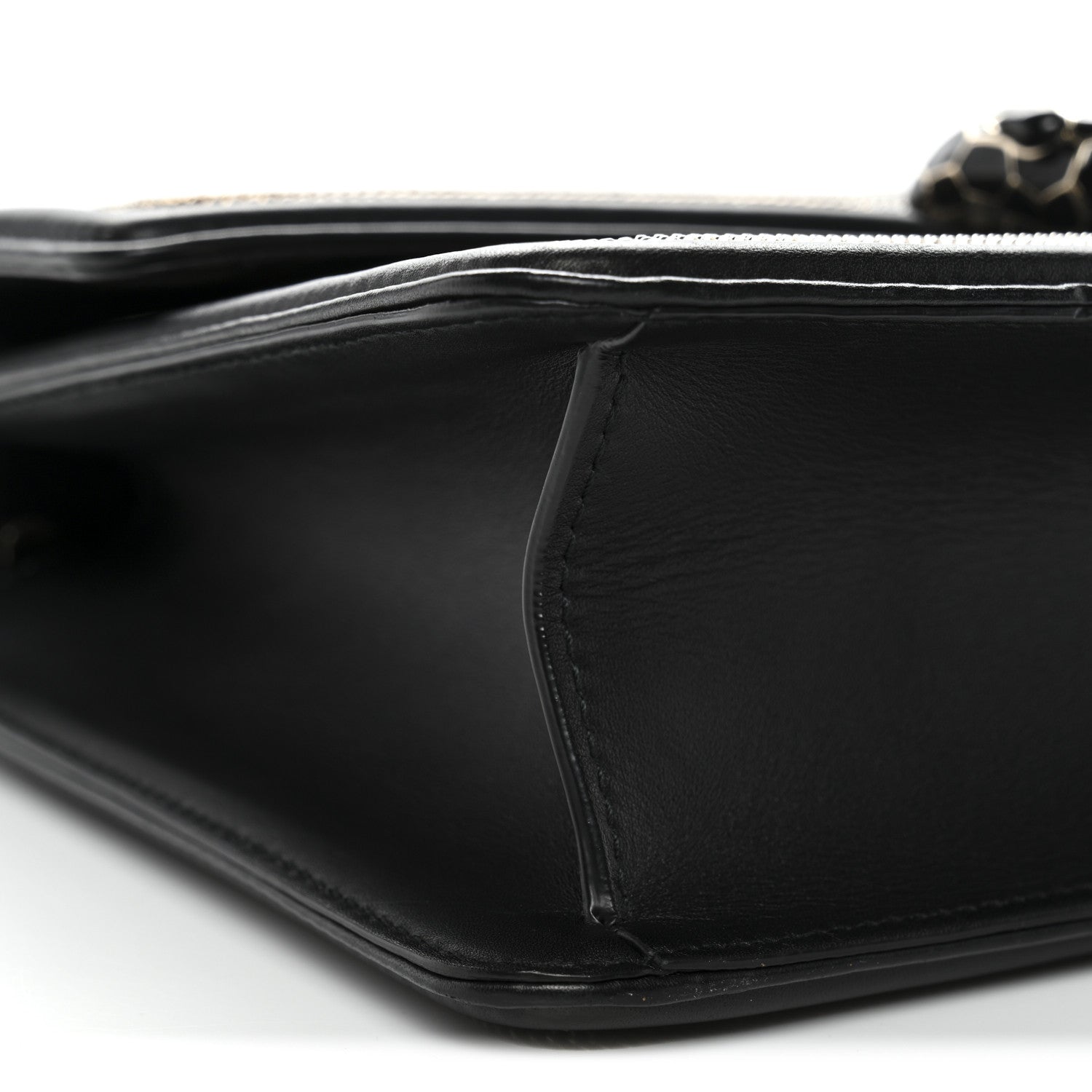 Bulgari Calfskin Chain Serpenti Forever Crossbody Bag Black 9 of 12