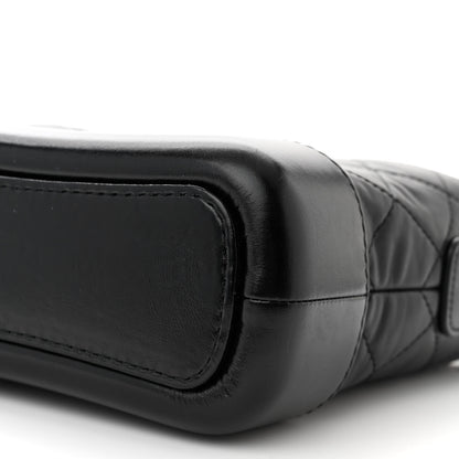 Chanel Aged Calfskin Quilted Small Gabrielle Hobo Black 10 of 11