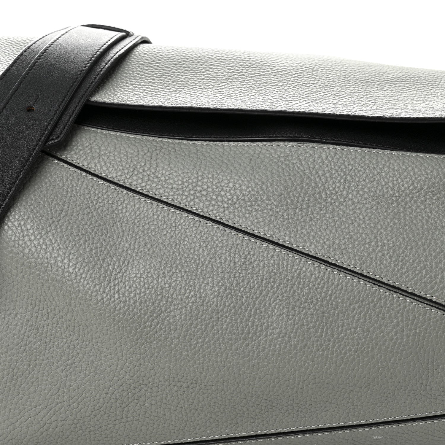 Loewe Calfskin XL Puzzle Bag Grey Black 7 of 10