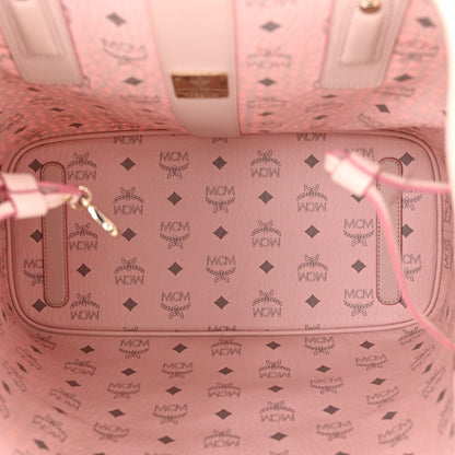 MCM Visetos Medium Liz Reversible Shopper Tote Soft Pink 12 of 16