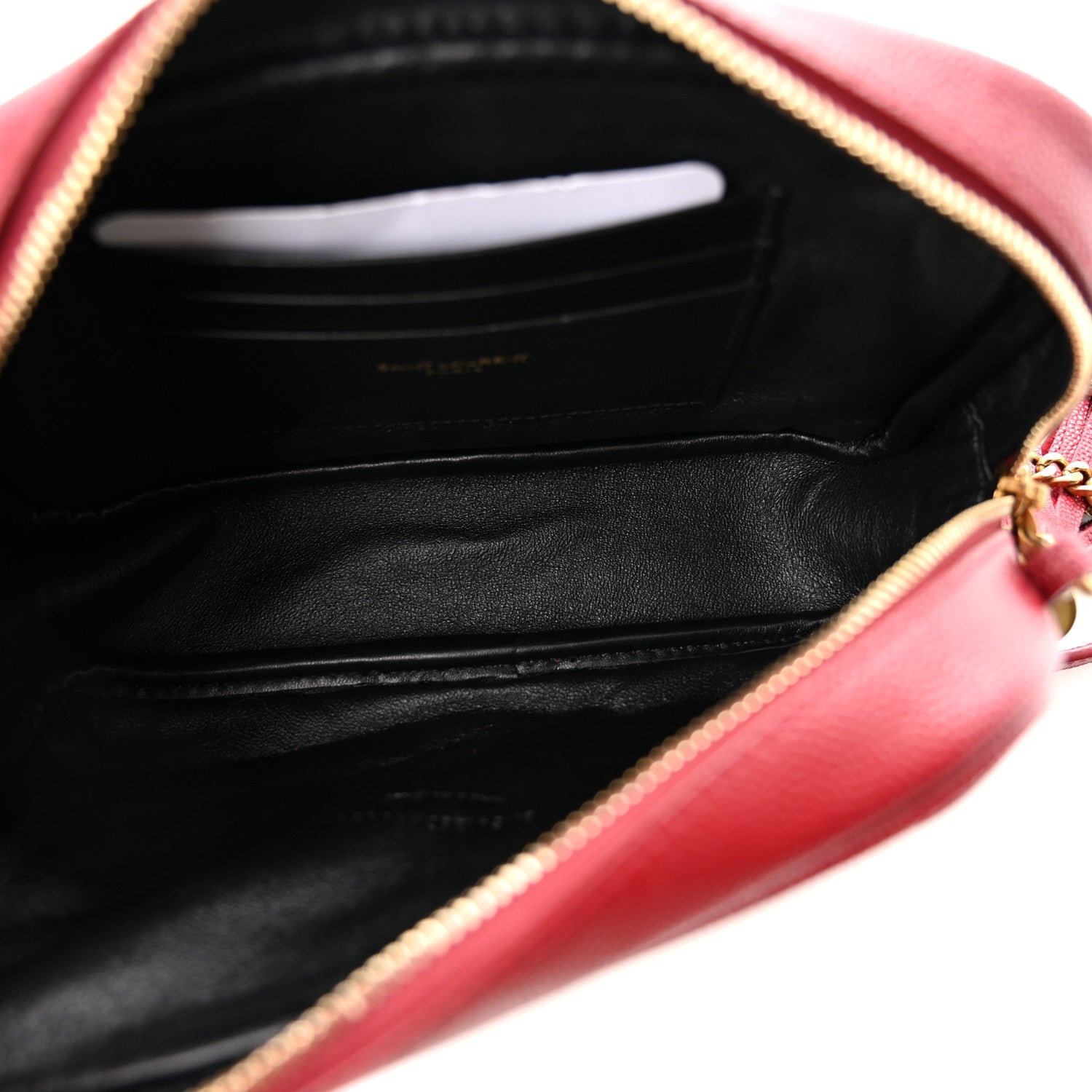 Saint Laurent Grain De Poudre Matelasse Monogram Mini Lou Camera Bag Opyum Red 5 of 10