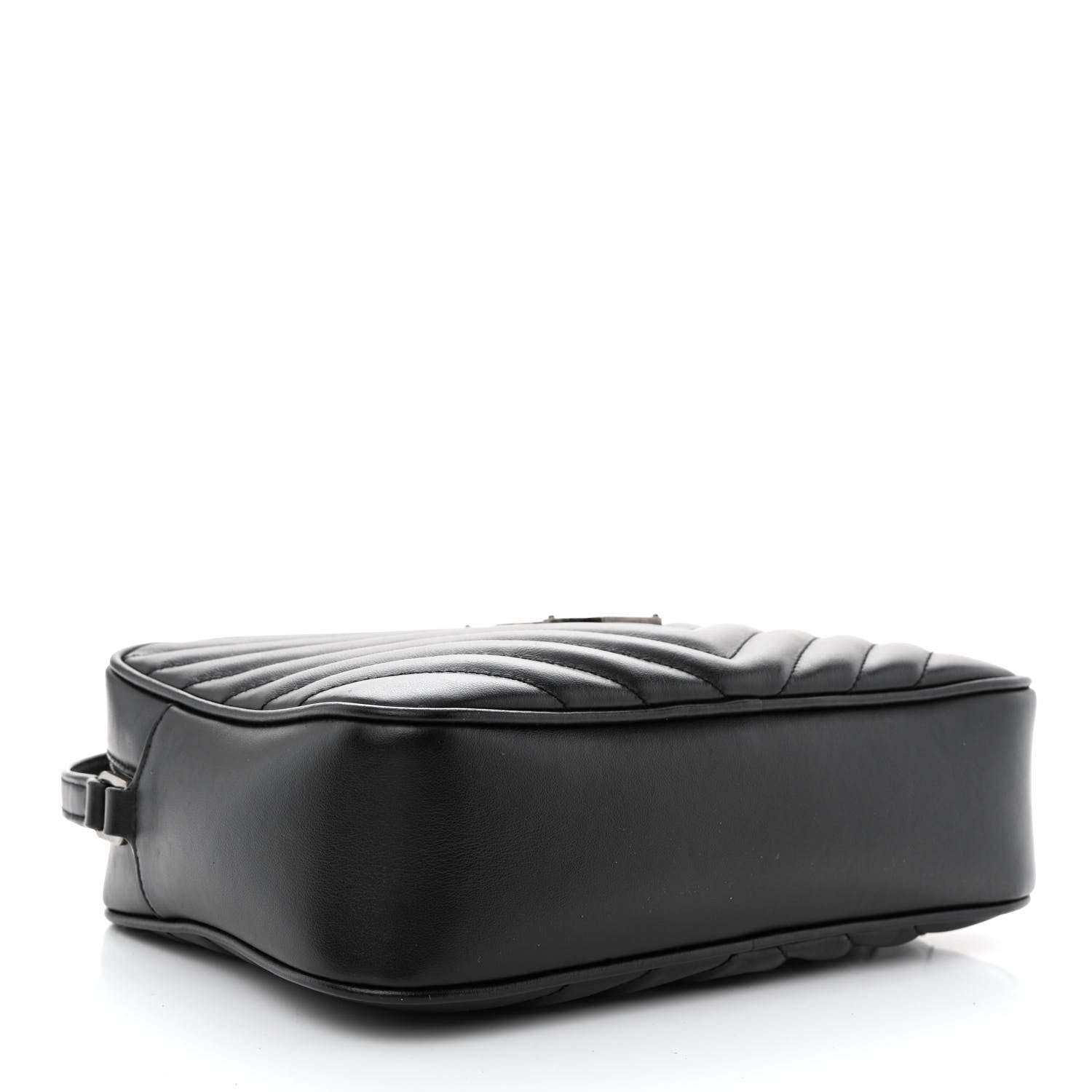 Saint Laurent Calfskin Matelasse Monogram Lou Camera Bag Black 4 of 10