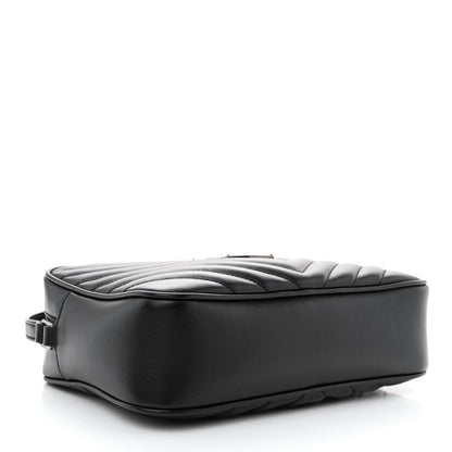 Saint Laurent Calfskin Matelasse Monogram Lou Camera Bag Black 4 of 10