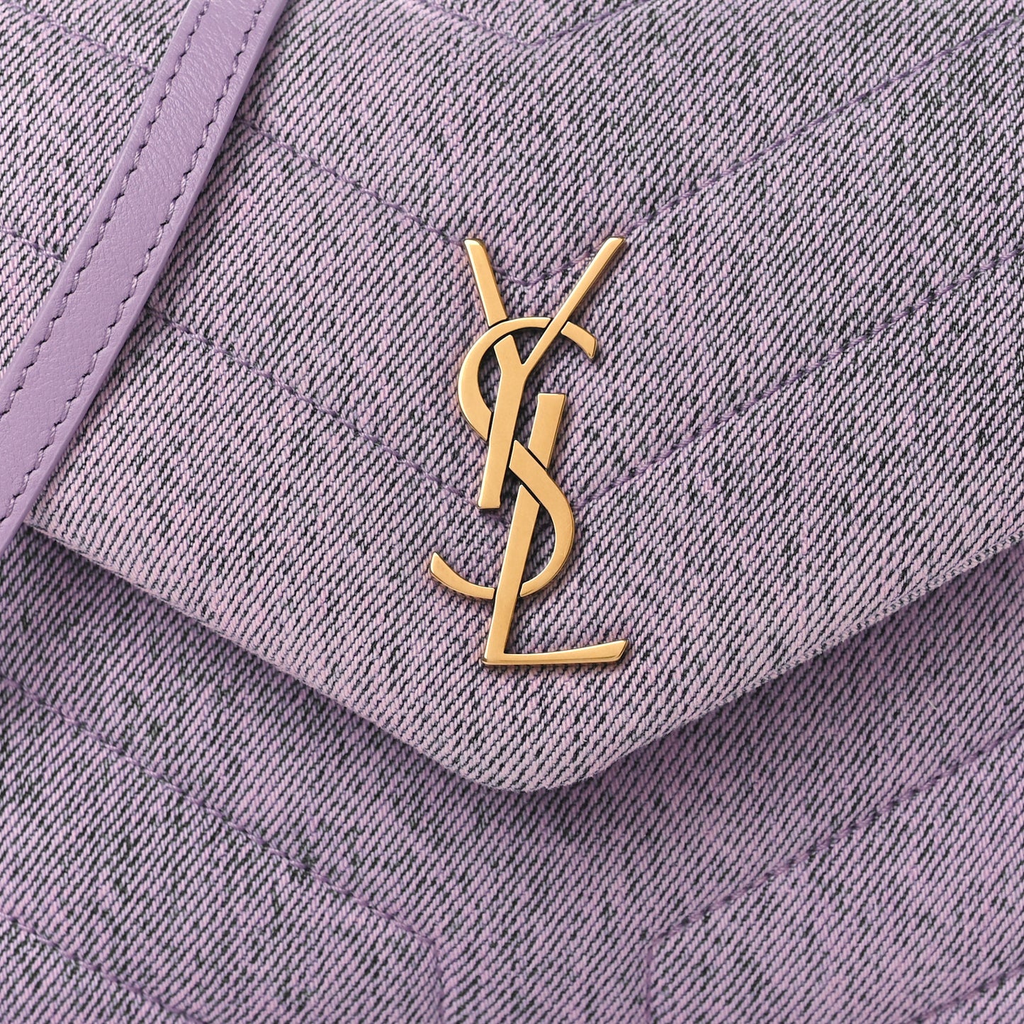 Denim Y Quilted Monogram Toy Loulou Crossbody Bag Bleached Lilac