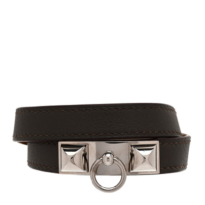 Hermes Swift Kelly Double Tour Bracelet M Etain 1 of 7
