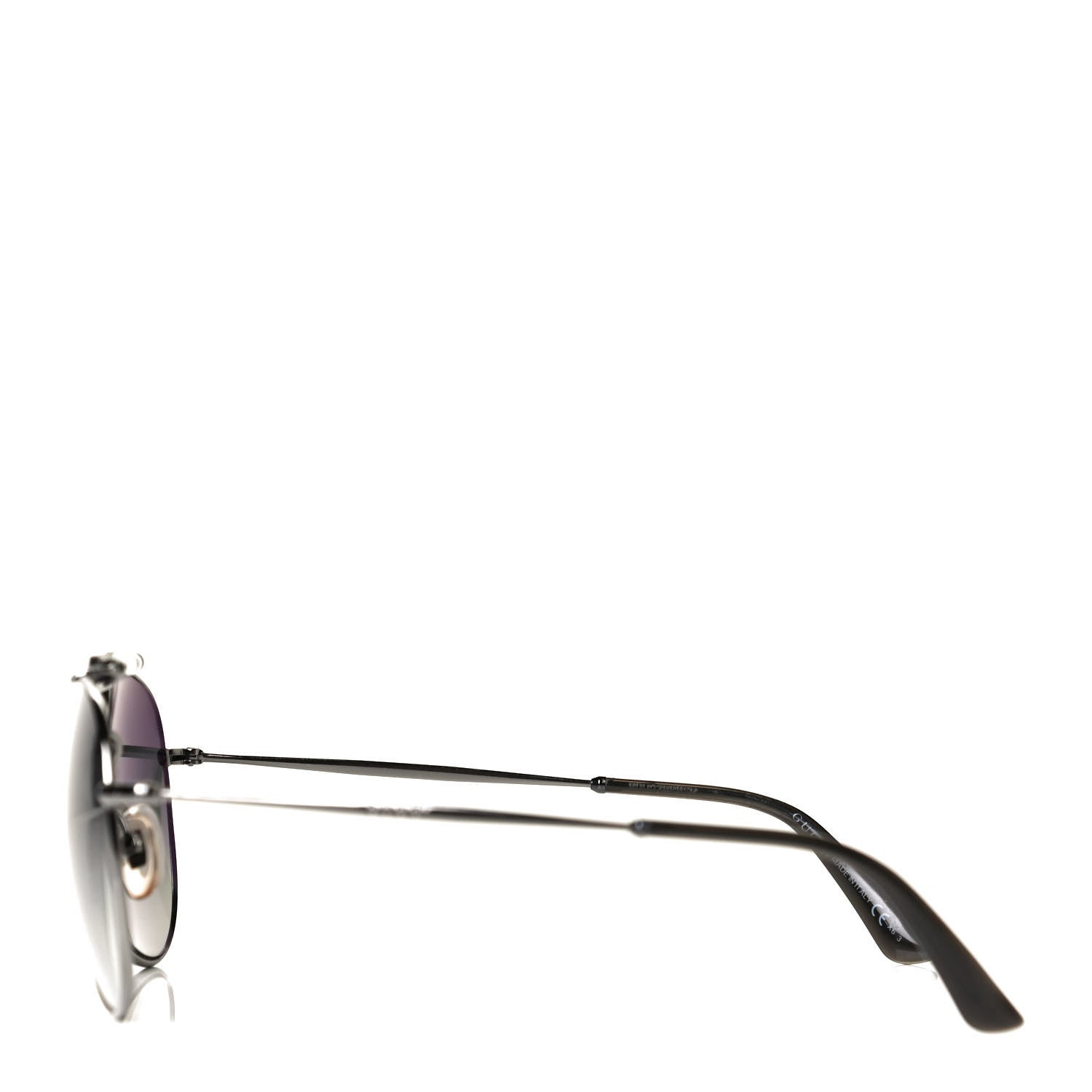 Gucci Bamboo Aviator GG 2235/S Sunglasses Gray Gunmetal 3 of 5