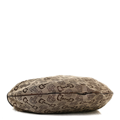Gucci Canvas Horsebit Glam Hobo Dark Brown 6 of 27