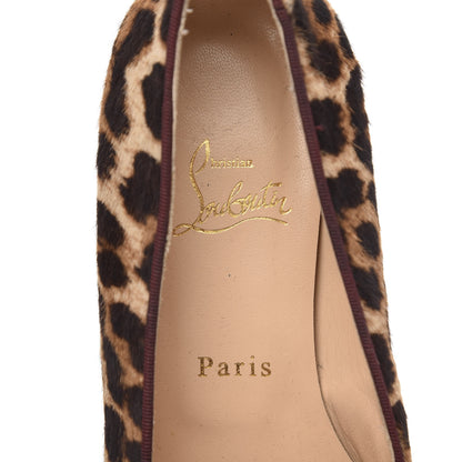 Christian Louboutin Leopard Print Cap Toe I Love My Loubies Loafers 38 Rouge Imperial 7 of 9