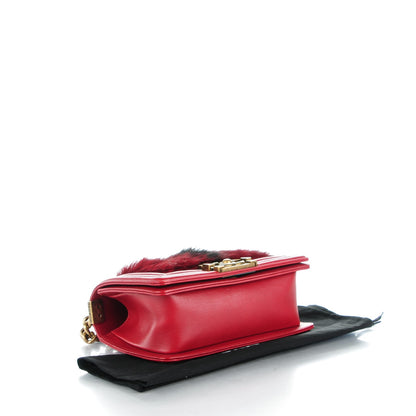 Chanel Goat Hair Small Boy Flap Red 4 of 8