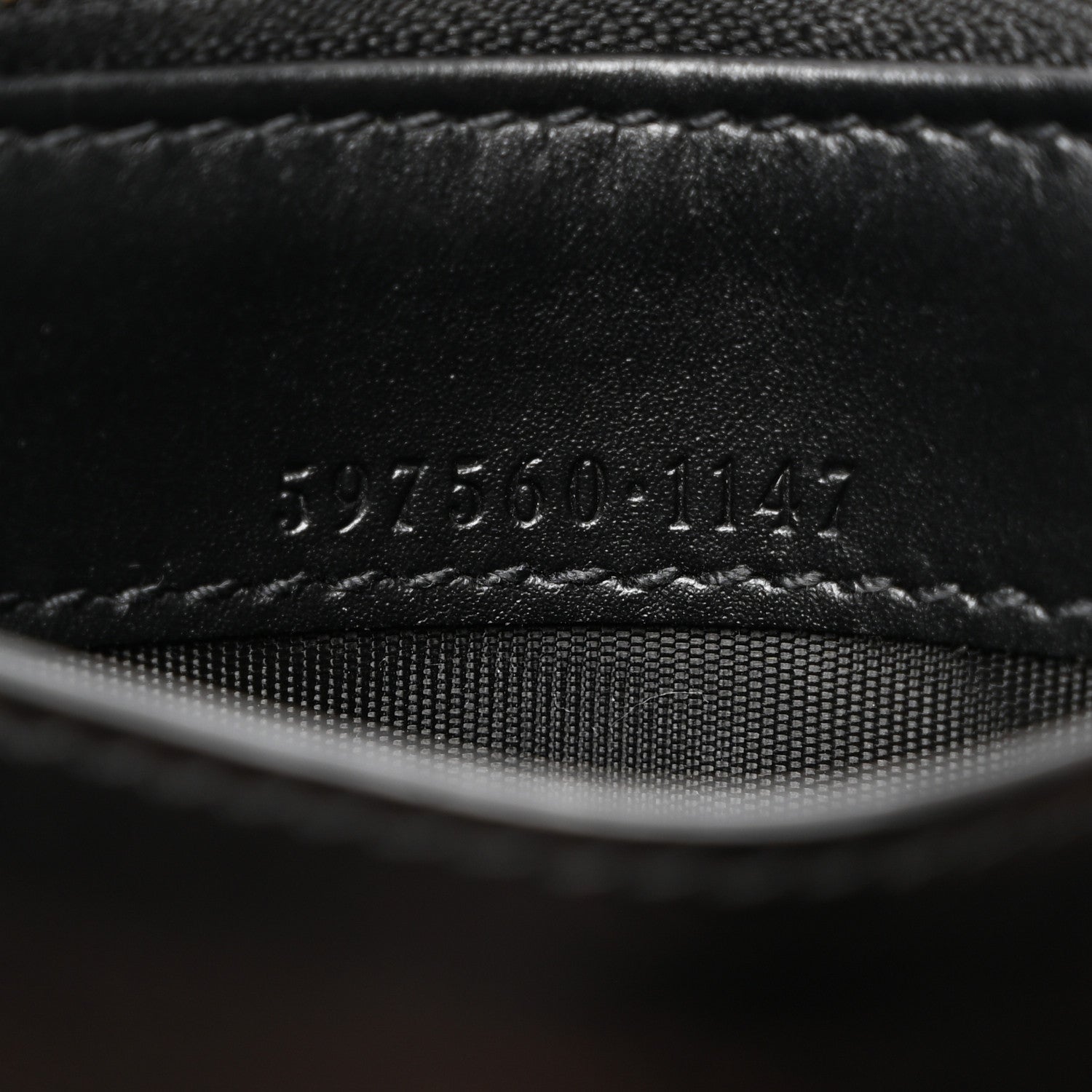 Gucci Guccissima Signature Coin Case Card Holder Black 6 of 7