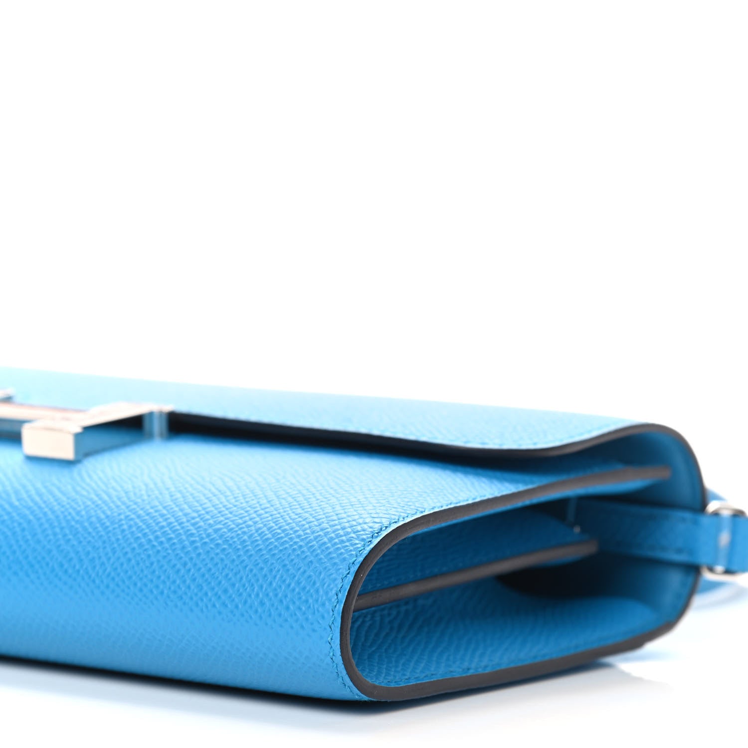 Hermes Epsom Alligator Lizard Constance Wallet To Go Bleu Frida Etrusque Ombre 8 of 8