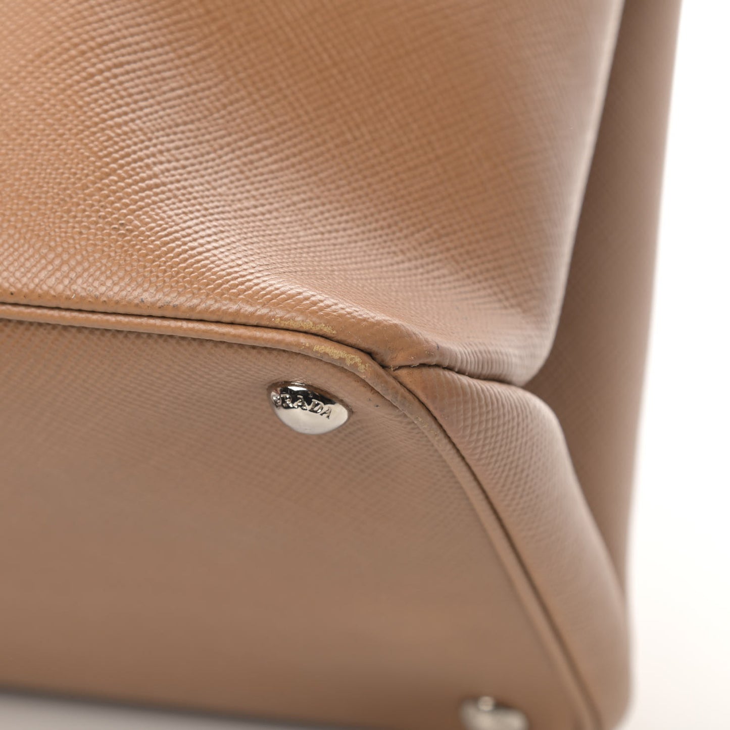 Saffiano Cuir Twin Tote Caramel