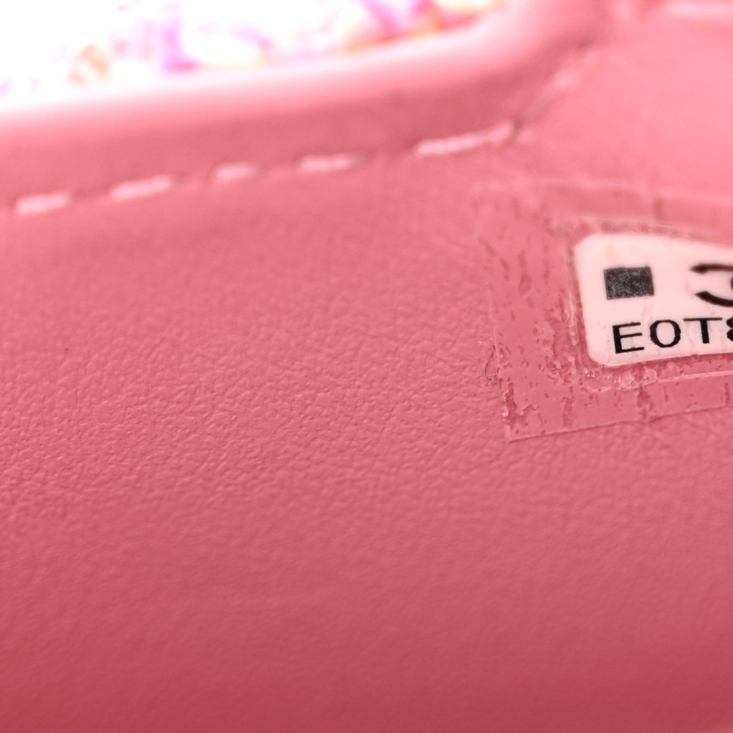 Tweed Quilted Mini Nano Kelly Shopper Pink