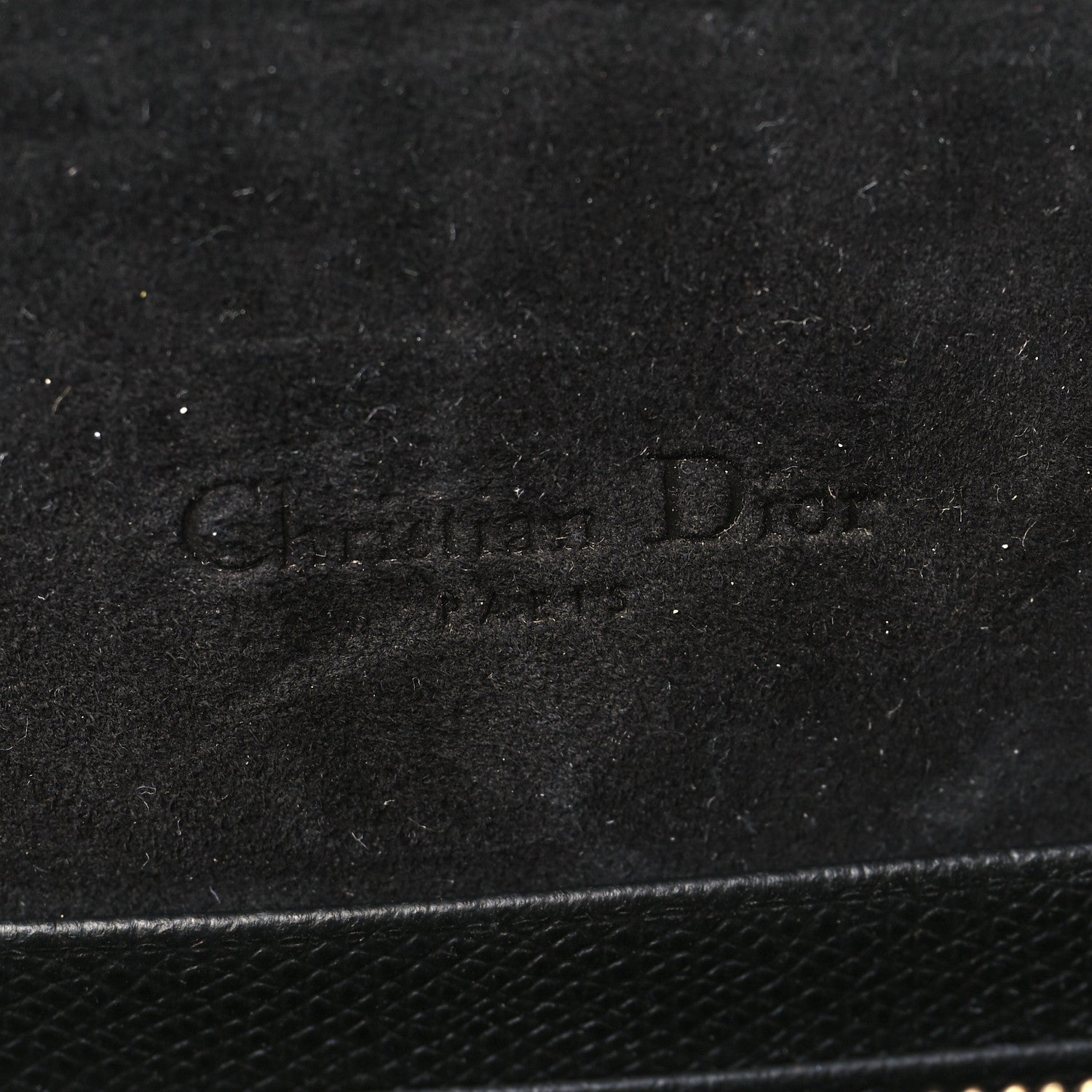 Christian Dior Grained Calfskin Saddle Belt Bag Black 6 of 9