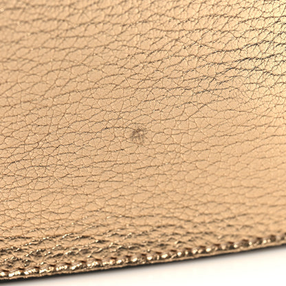Chloe Metallic Grained Calfskin Gabrielle Gold Chestnut 15 of 15