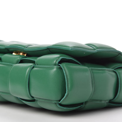 Bottega Veneta Lambskin Maxi Intreccio Padded Chain Cassette Crossbody Bag Racing Green 7 of 10