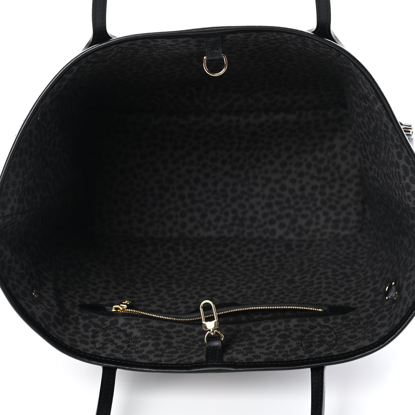 Monogram Giant Wild At Heart Neverfull MM Black