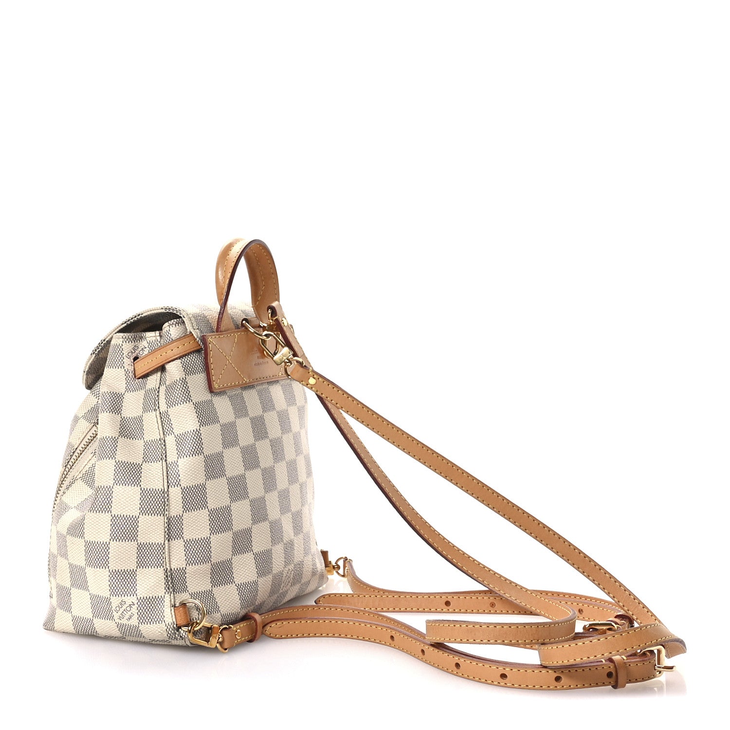 Louis Vuitton Damier Azur Sperone BB Backpack 3 of 11