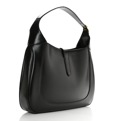 Gucci Boarded Dyana Lux Calfskin Medium Jackie 1961 Hobo Black 3 of 13