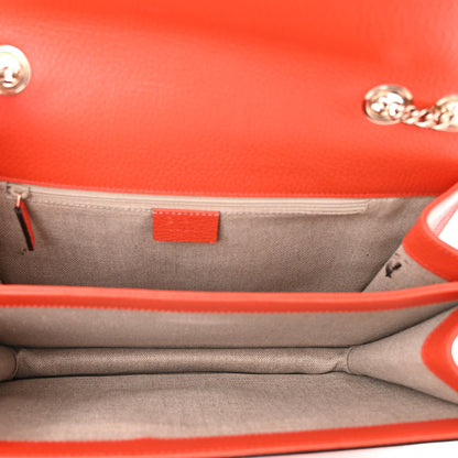 Gucci Dollar Calfskin Interlocking G Shoulder Bag Sun Orange 5 of 10