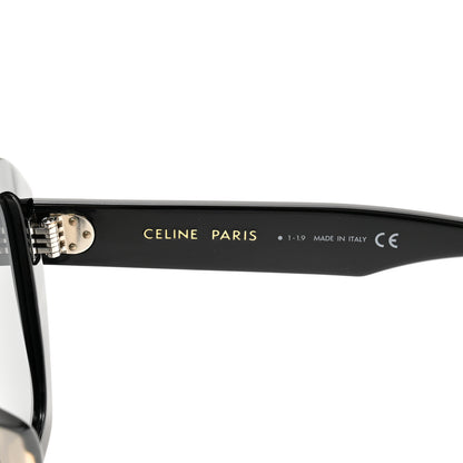 Celine Acetate Square Sunglasses CL4045FN Black 5 of 7
