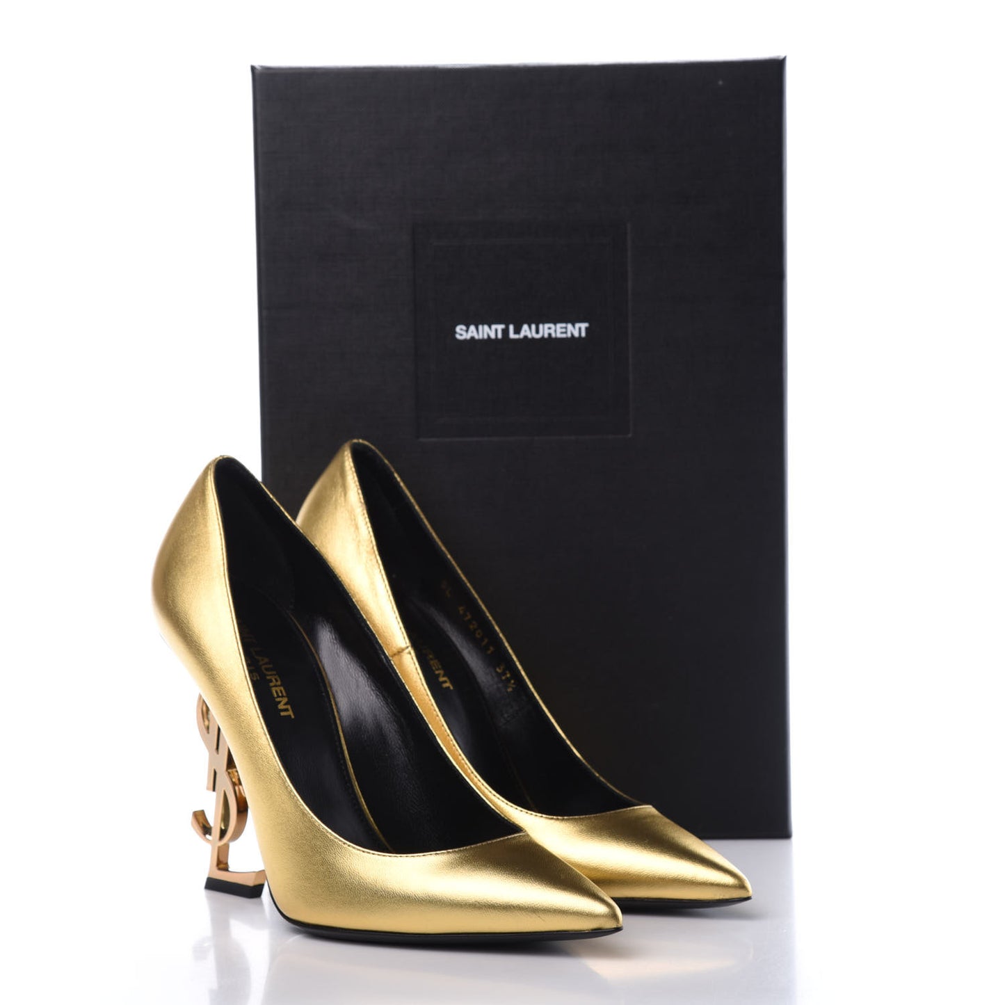 Calfskin Opyum 100 Pumps 37.5 Gold