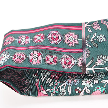 Hermes Silk Tapis Persans Twilly Lagon Vert Rose 4 of 4