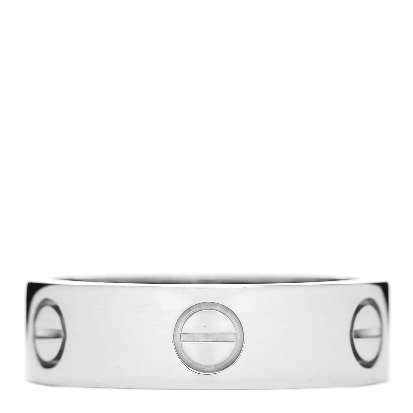 18K White Gold 6mm LOVE Ring 58 8.25