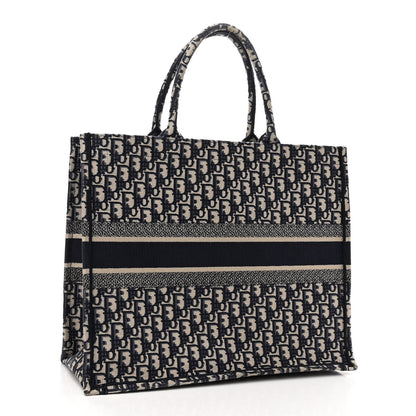 Christian Dior Oblique Book Tote Blue Multicolor 3 of 10