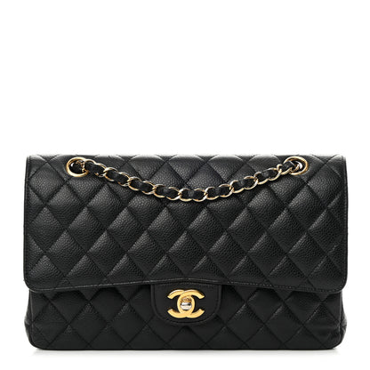 Chanel Caviar Quilted Medium Double Flap Black 1 of 16