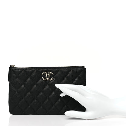 Chanel Caviar Quilted Coco Candy Small Cosmetic Case Black 2 of 10