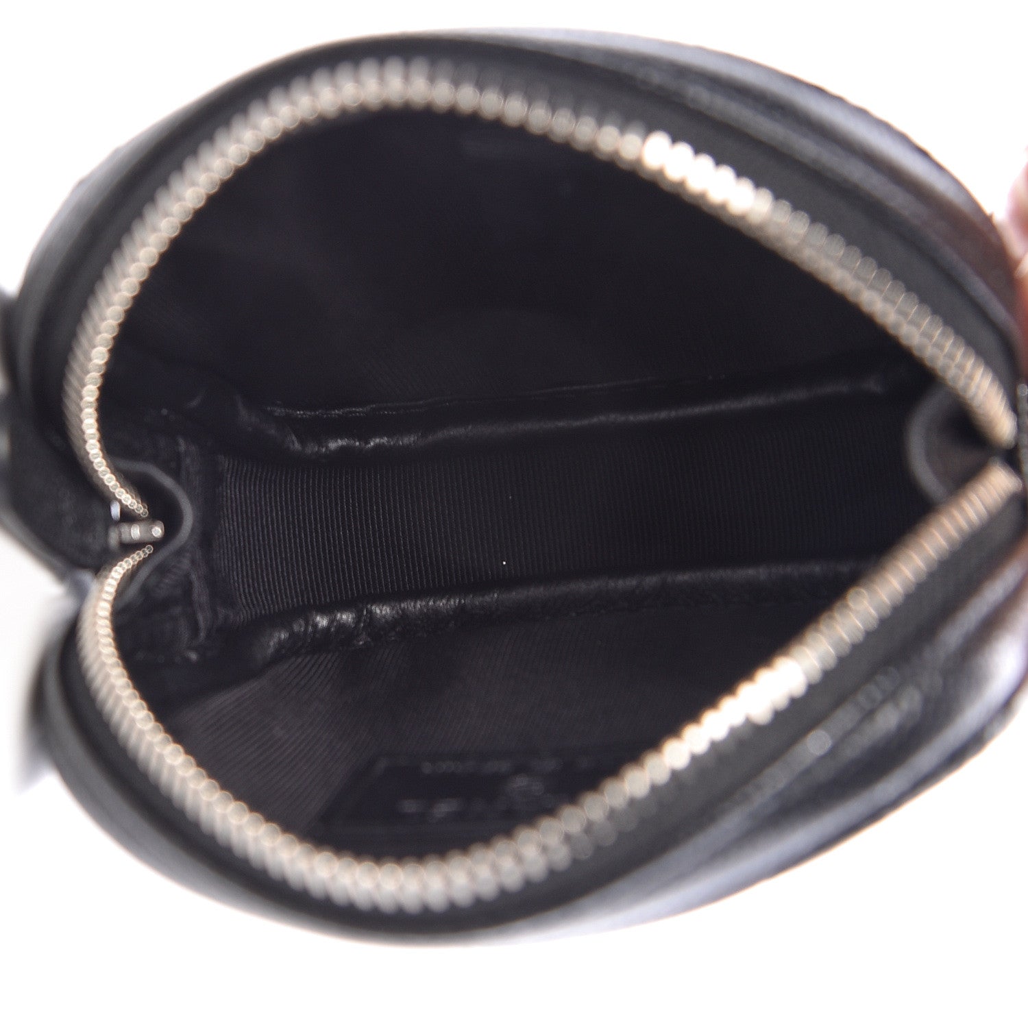 Chanel Iridescent Caviar Quilted Zip Around Classic Coin Purse Black 5 of 9